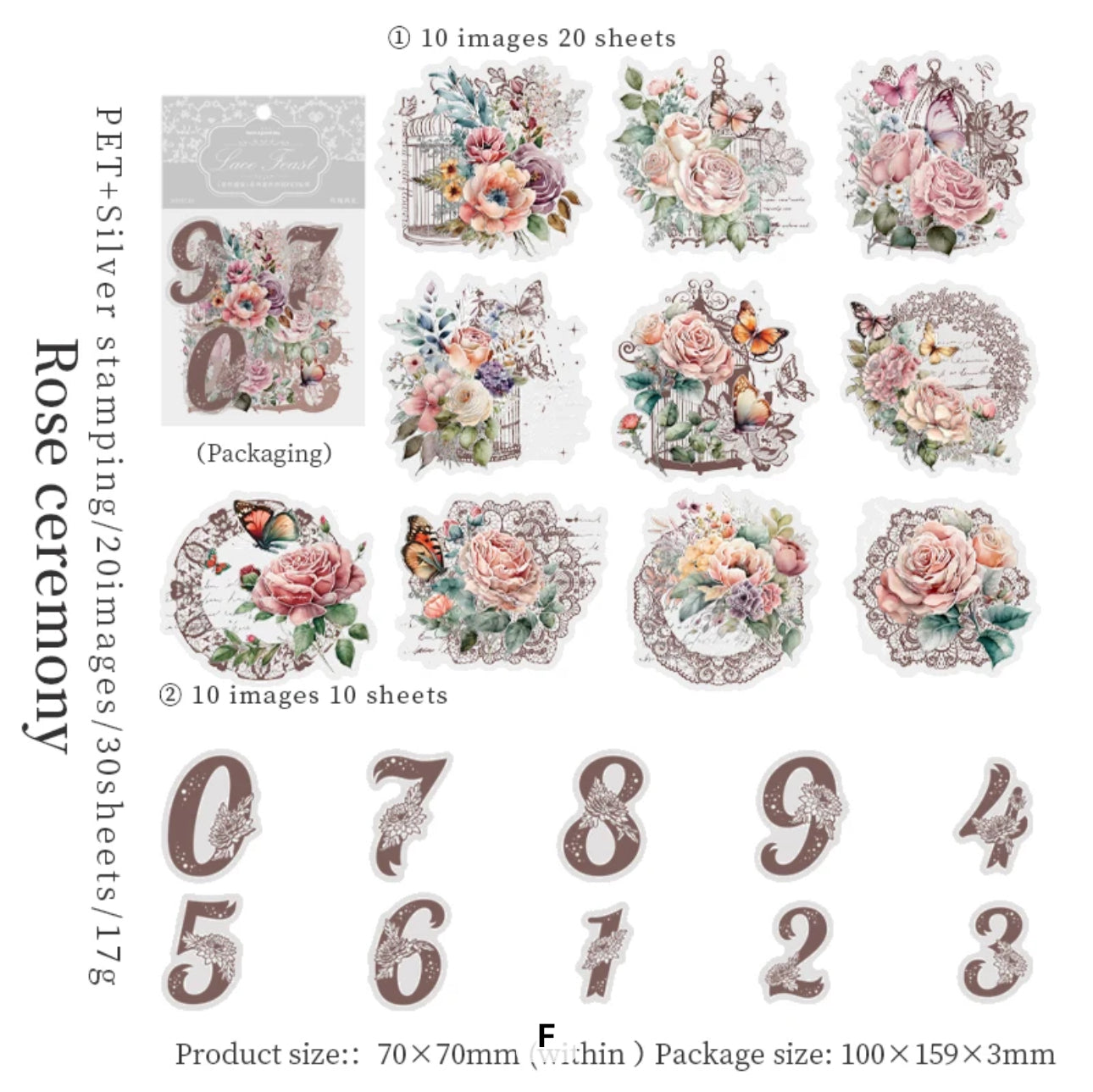 Flowers Aesthetic Decoration Stickers