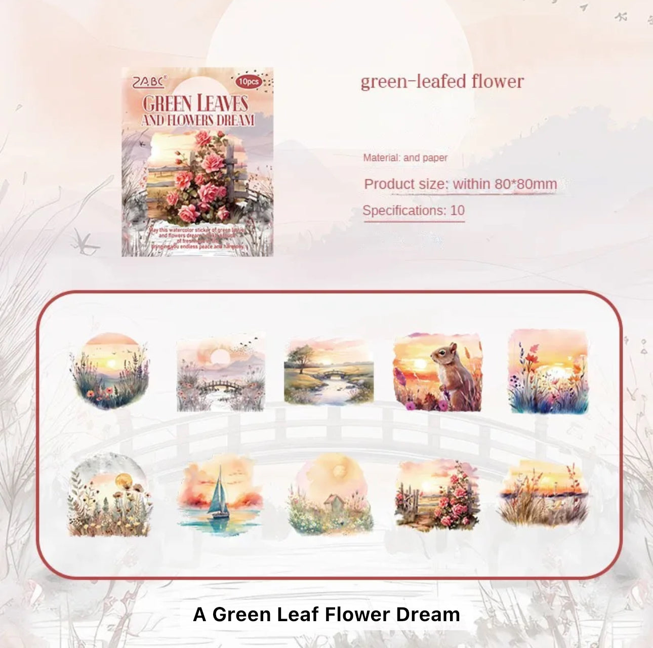 Flower Sea Boating Scenery Series