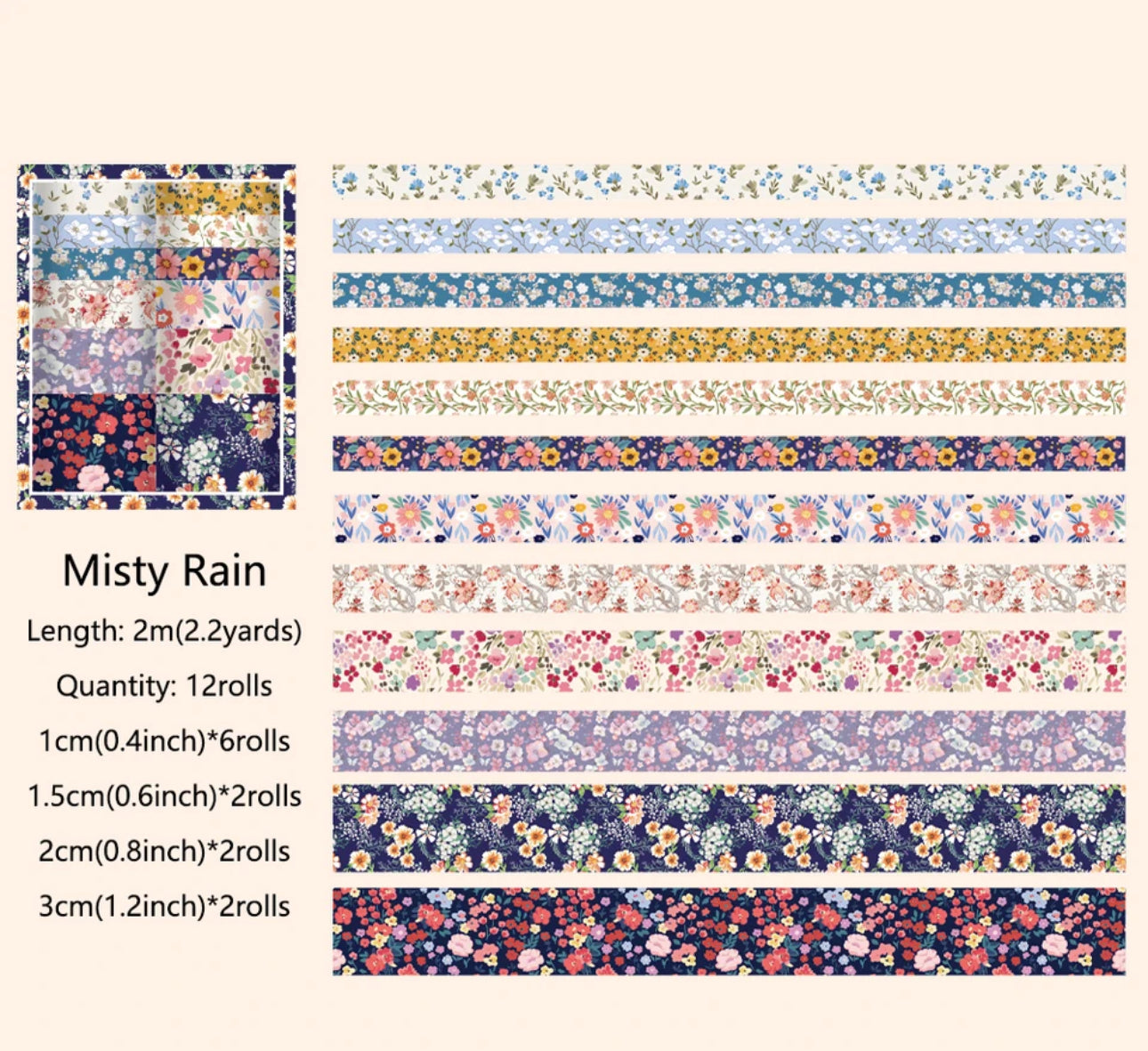 Floral Washi Tape Set