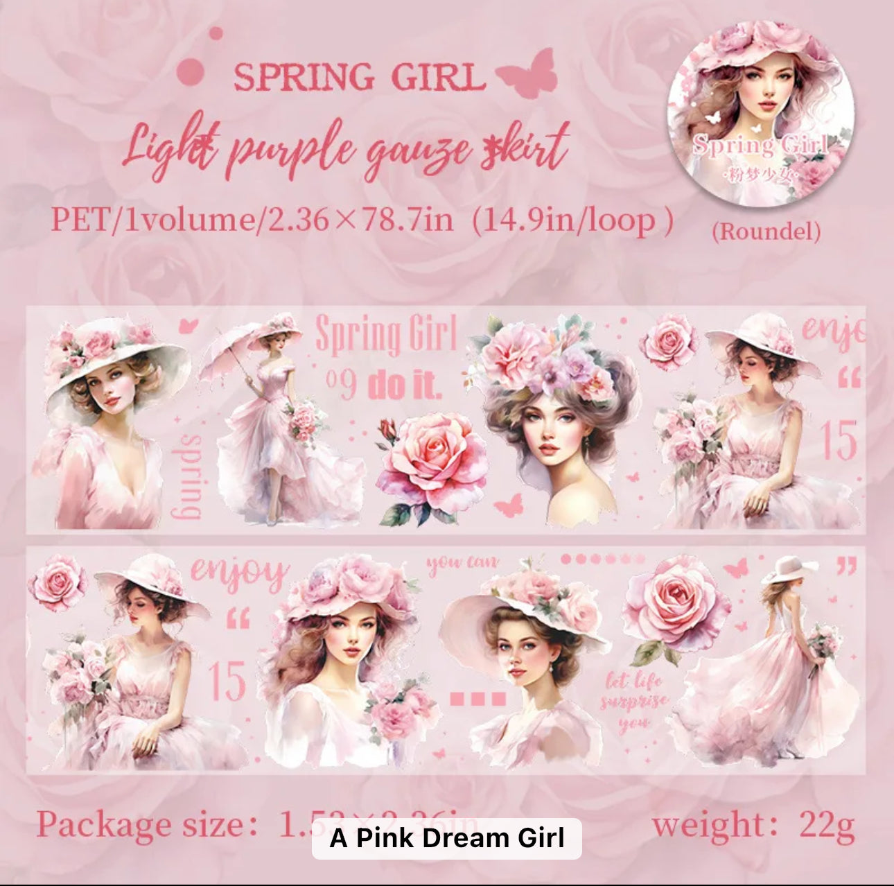 Spring Girl Series Washi Tape