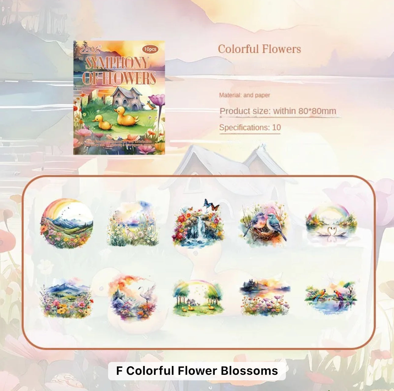 Flower Sea Boating Scenery Series