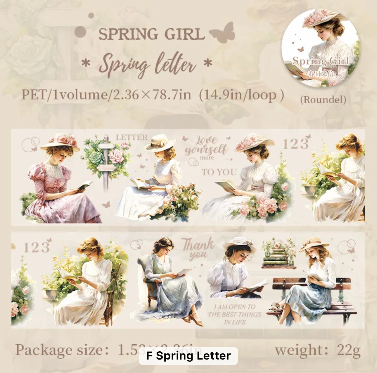 Spring Girl Series Washi Tape