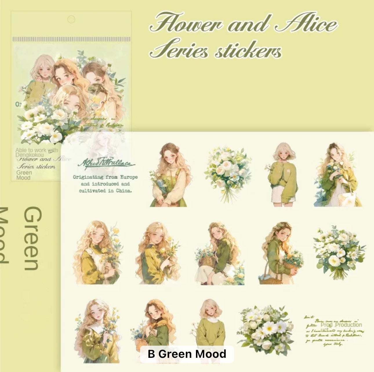 Girls & Flowers Stickers